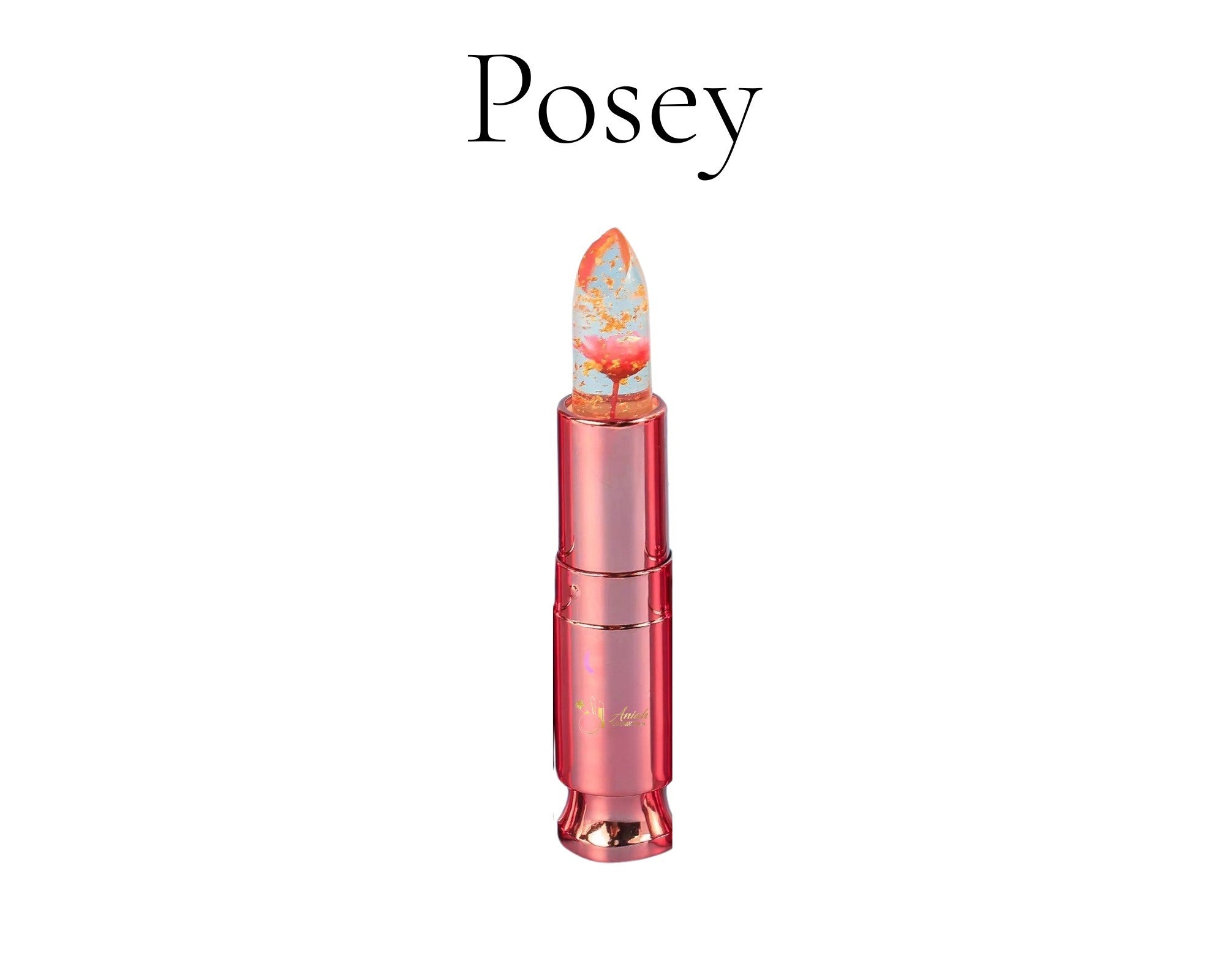 Moisturizing Transparent Flower Liquid Lipstick - Red Tint